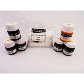 Liquid Vinyl Sulfone Dye Intro Pack - 6 x 28ml + Salt, Fixer & Instructions